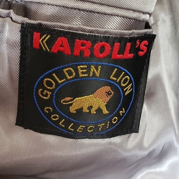 Cashmere & Wool Blend Men's Gray Dress Coat Size 42 - Picture 10 of 12